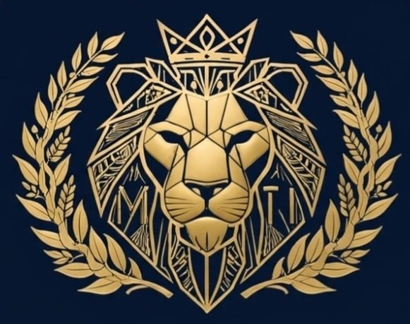 Escudo oficial de AMĨI PERFUME: león dorado coronado